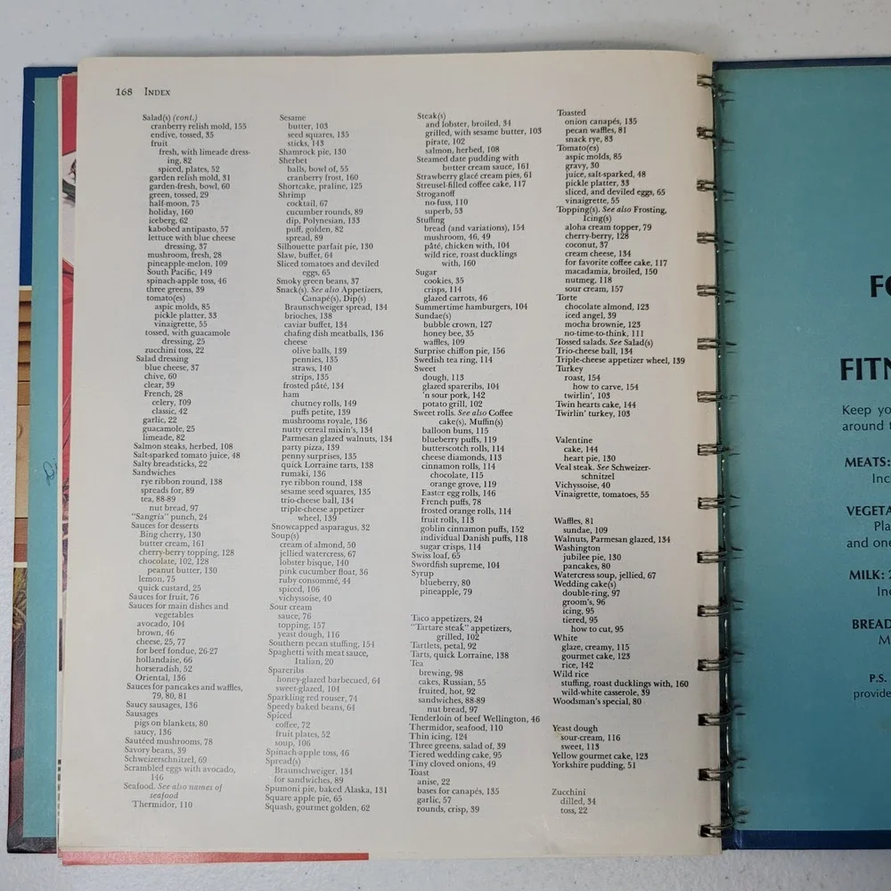 Betty Crocker Hostess Cookbook 1972 Fifth Printing Spiral‎ Hardcover
